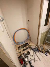 洗面室を気品のある優雅なホテルのような空間に　川崎市中原区A様邸